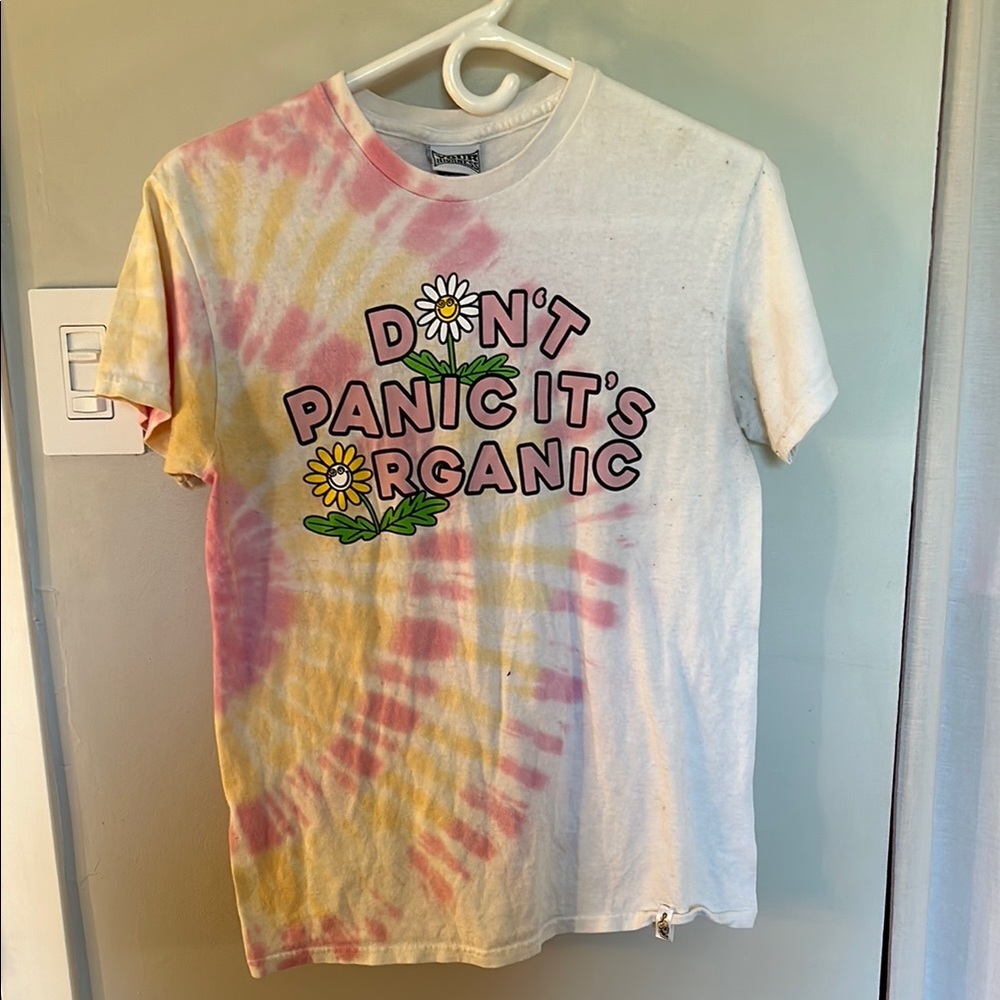 Pink and Yellow Tie-Dye Short Sleeve Tee